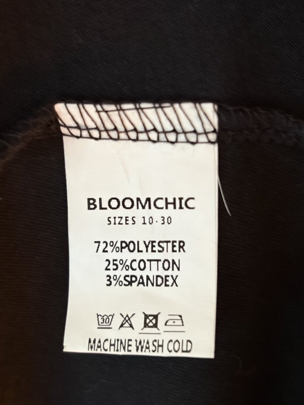 BloomChic Black Lace Trim Maxi Dress Size 12 Short Sleeve V-Neck Pockets - Picture 4 of 11